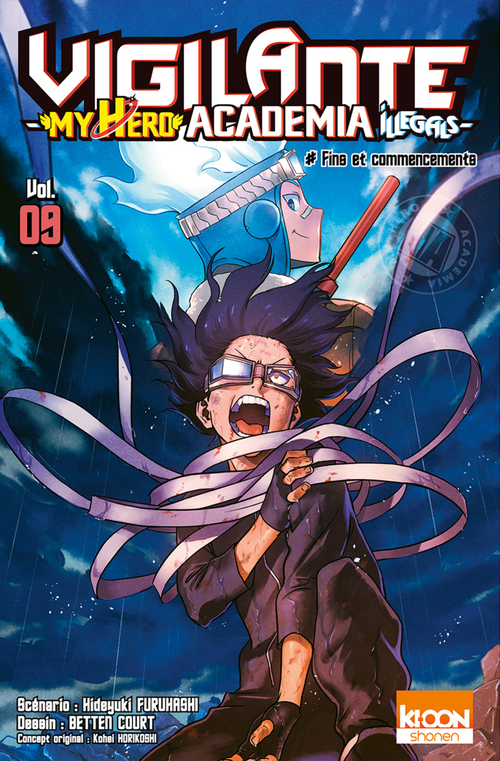 Couverture ebook de Vigilante - My Hero Academia Illegals T09, de Hideyuki Furuhashi, Kohei Horikoshi, Betten Court