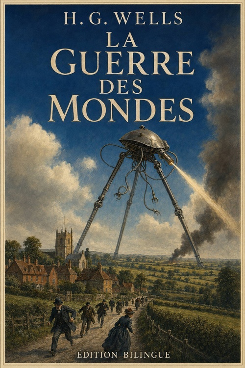ebook cover of La Guerre des Mondes, by Herbert George Wells