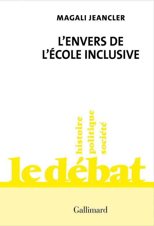Couverture ebook de L'envers de l'école inclusive, de Magali Jeancler