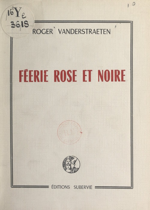 ebook cover of Féerie rose et noire, by Roger Vanderstraeten