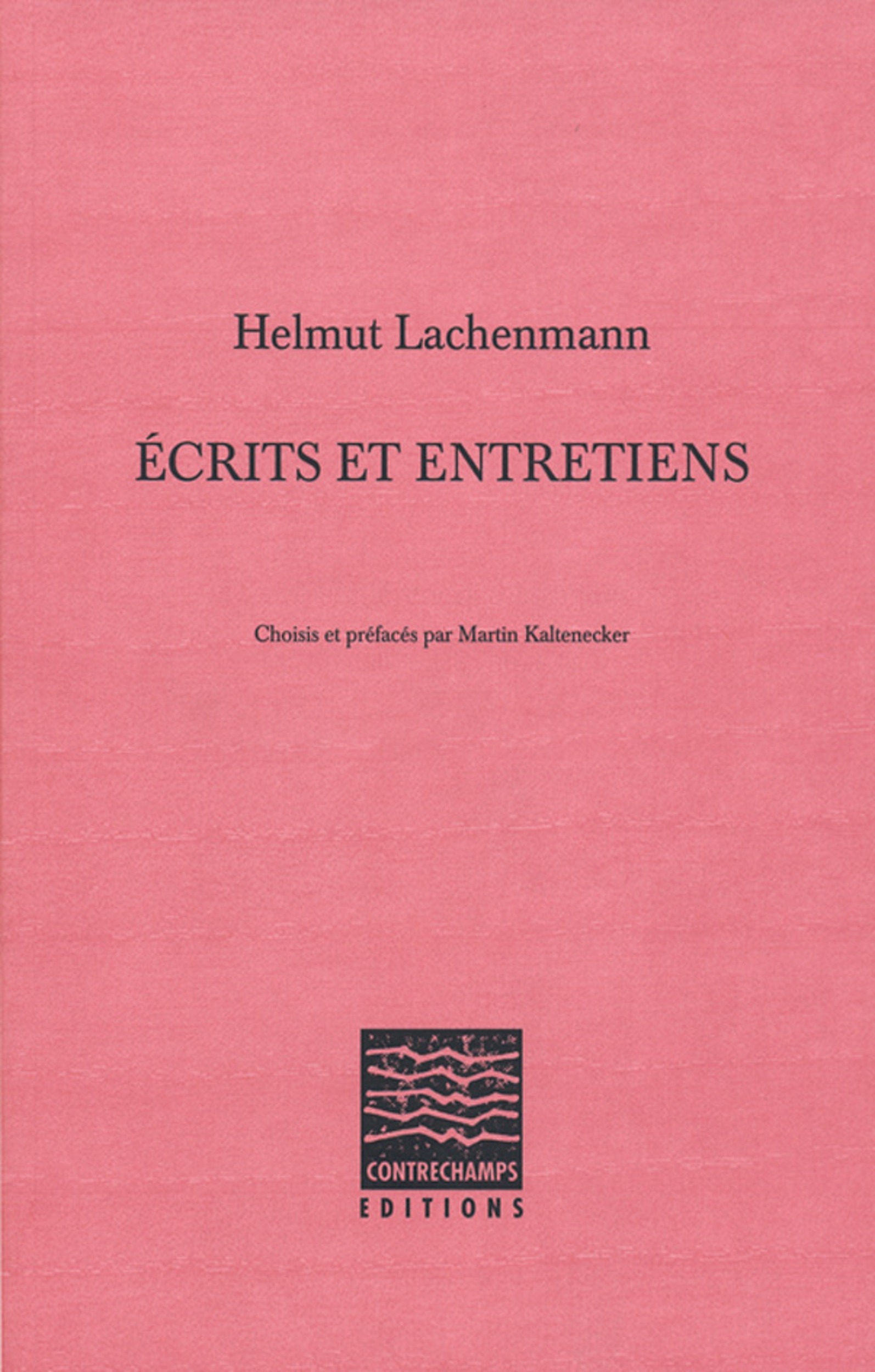 Couverture ebook de Écrits et entretiens, de Helmut Lachenmann