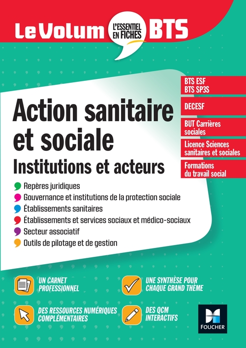 ebook cover of Le Volum' BTS - Action sanitaire et sociale : institutions et acteurs - 6e édition - Révision, by Vincent Chevreux, Benoit Godiard, Juliette Hontebeyrie, Dominique Rauscher