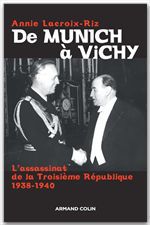 ebook cover of De Munich à Vichy, by Annie Lacroix-Riz