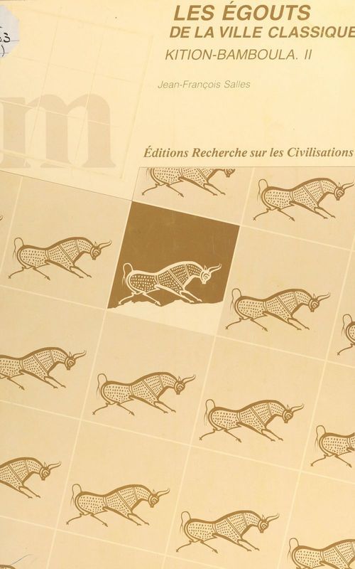 Couverture ebook de Kition-Bamboula (2) : Les égouts de la ville classique, de Erc