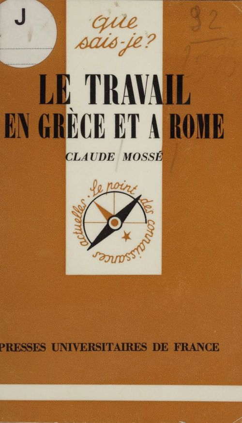 ebook cover of Le Travail en Grèce et à Rome, by Claude Mossé