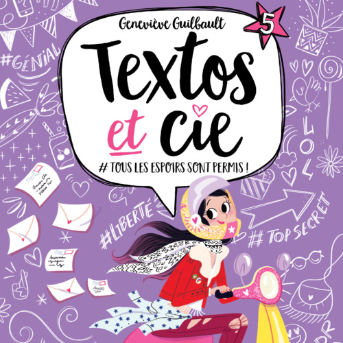 Couverture audiobook de Textos et cie: Tome 5 - #Tous les espoirs sont permis!, de Geneviève Guilbault