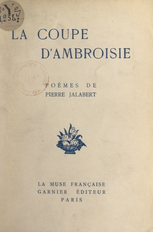 ebook cover of La coupe d'ambroisie, by Pierre Jalabert