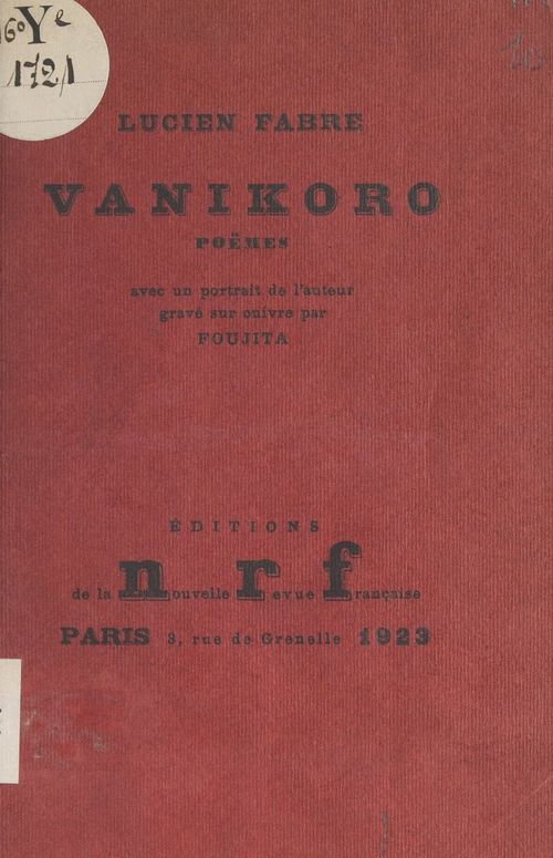 Couverture ebook de Vanikoro, de Lucien Fabre