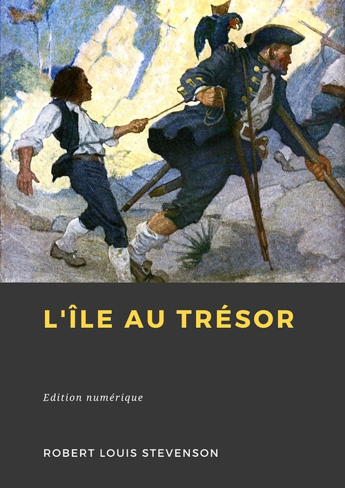 ebook cover of L'Île au trésor, by Robert Louis Stevenson