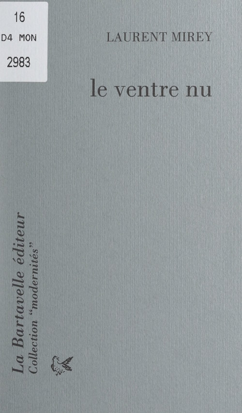 ebook cover of Le ventre nu, by Laurent Mirey