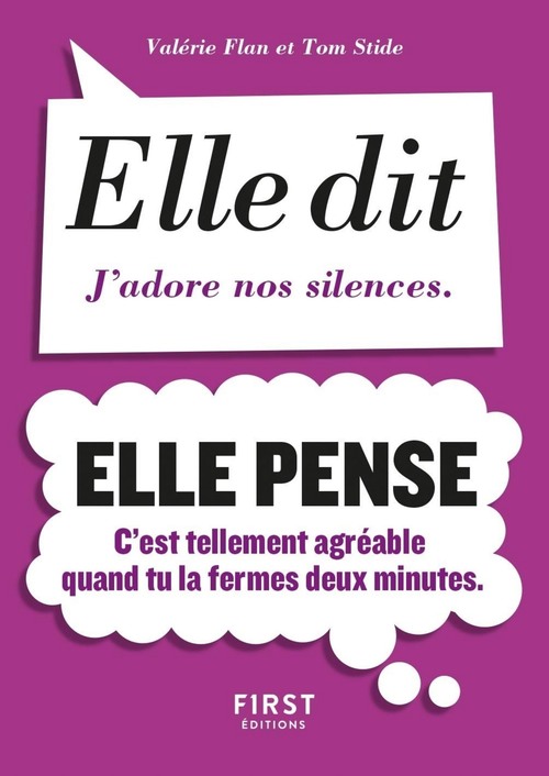 Couverture ebook de Petit livre de - Elle dit, elle pense, de Valérie Flan, Tom Stide