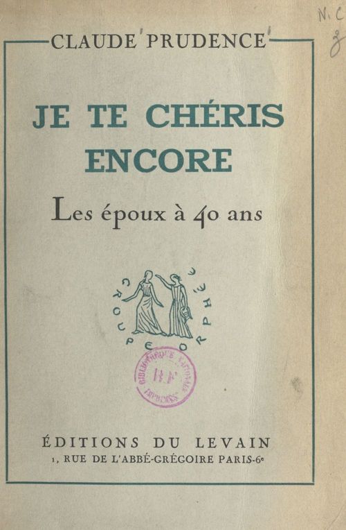 ebook cover of Je te chéris encore, by Claude Prudence