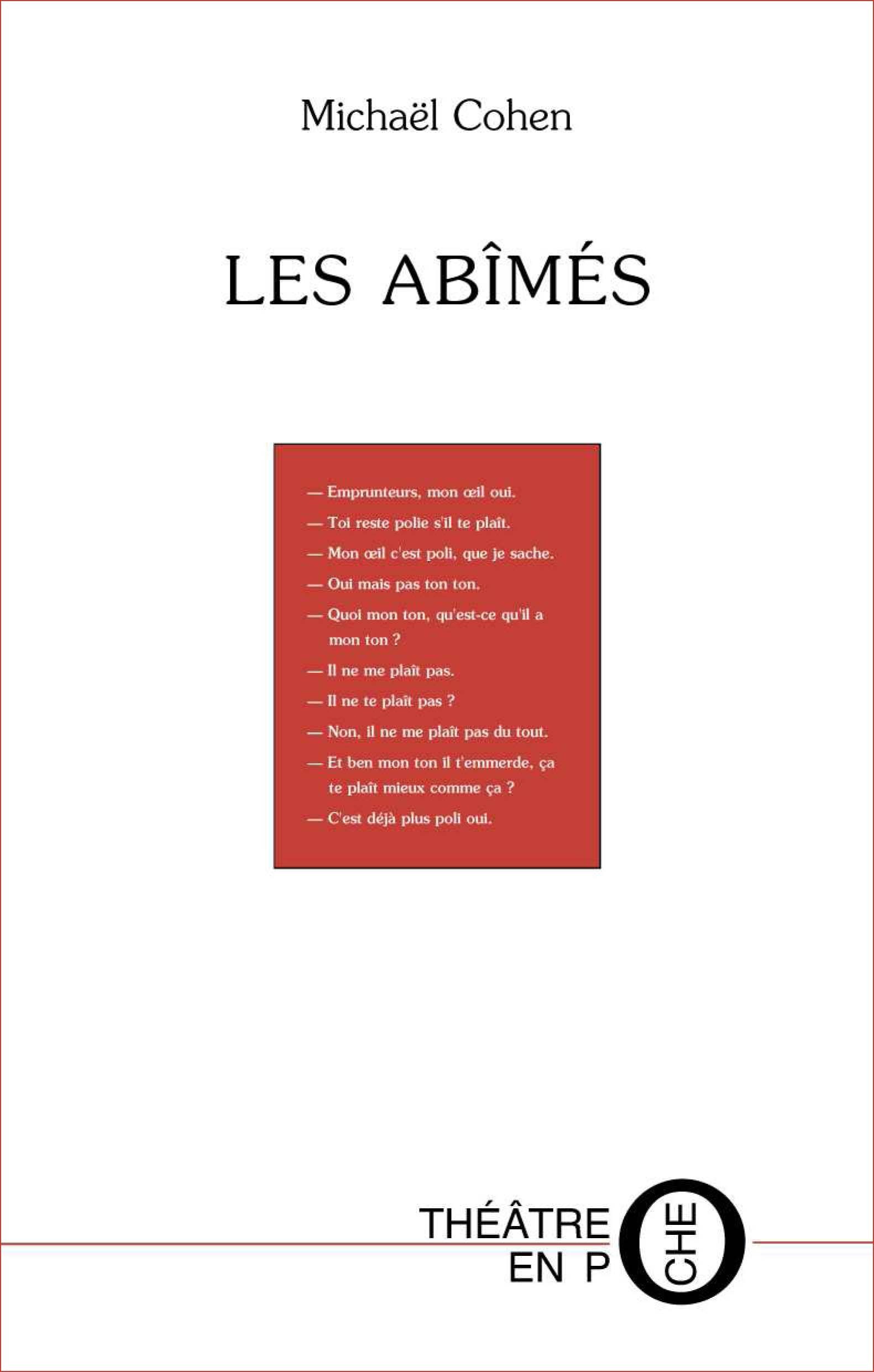 ebook cover of Les abimés, by Michaël Cohen