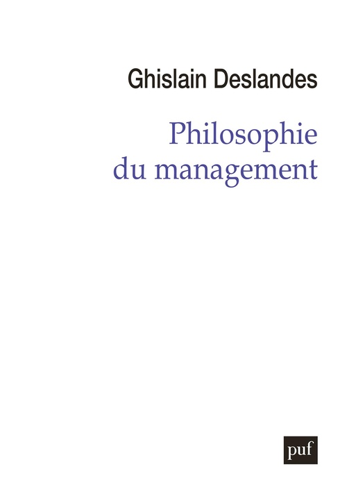 ebook cover of Philosophie du management, by Ghislain Deslandes