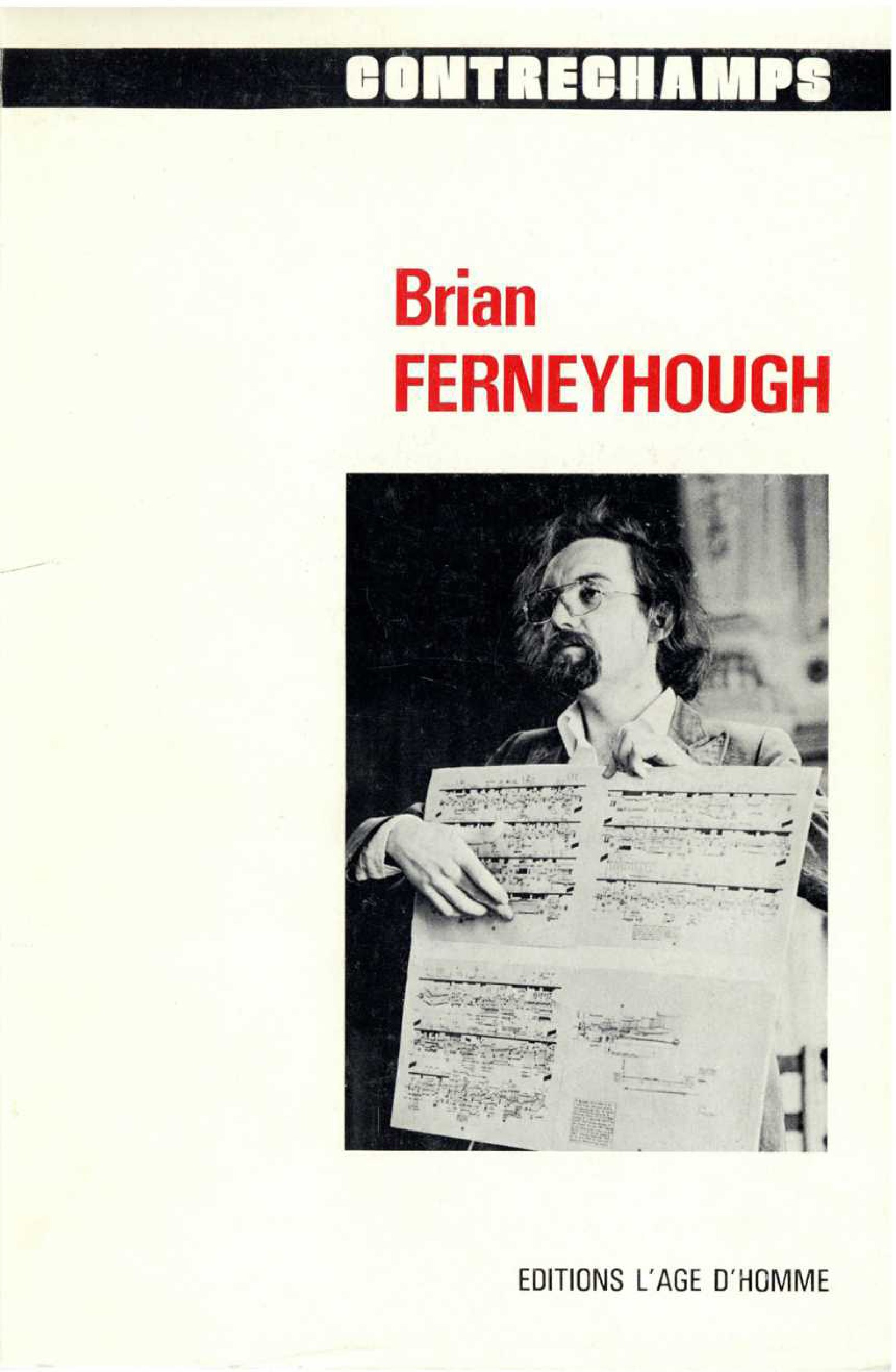 ebook cover of Brian Ferneyhough, by Philippe Albera
