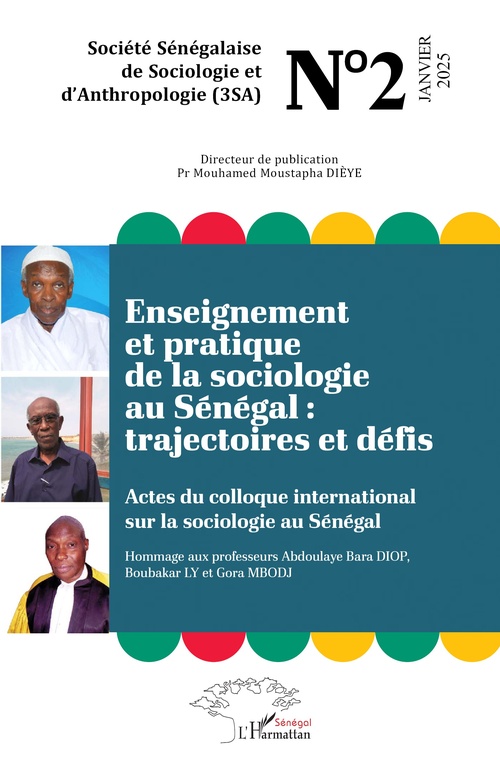 Couverture ebook de Enseignement et pratique de la sociologie au Sénégal : trajectoires et défis, de