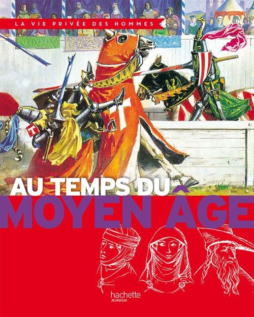 Couverture ebook de Au temps du Moyen Age, de Pierre Miquel, Yves Cohat