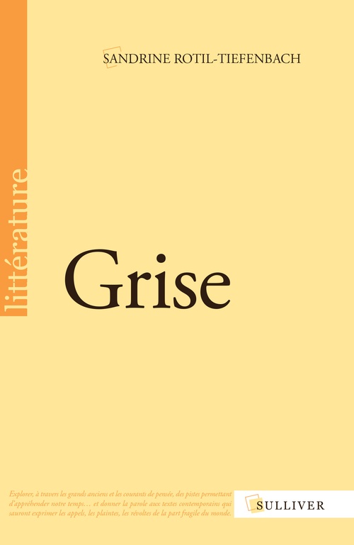 Couverture ebook de Grise, de Sandrine Rotil-tiefenbach