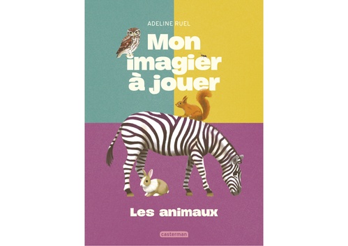 Couverture ebook de Mon imagier à jouer- Les animaux, de Adeline Ruel