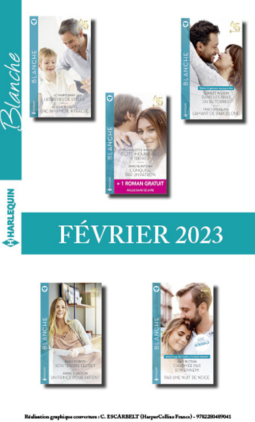 Couverture ebook de Pack mensuel Blanche - 10 romans + 1 titre gratuit (Février 2023), de Collectif