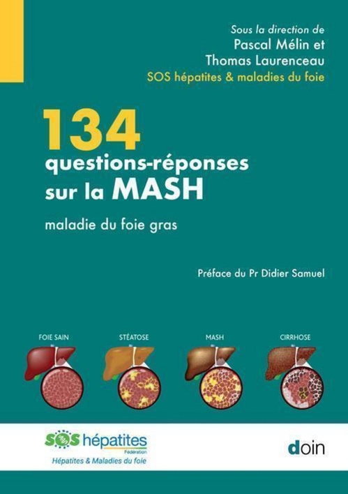 ebook cover of 134 questions-réponses sur la MASH, by Association SOS hépatites & maladies du foie