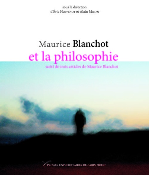 ebook cover of Maurice Blanchot et la philosophie, by Alain Milon