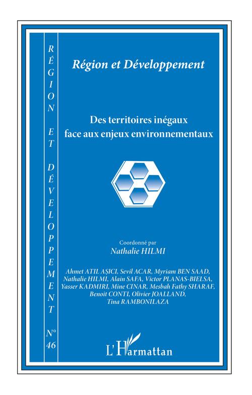 Couverture ebook de Des territoires inégaux face aux enjeux environnementaux, de Region Et Developpement
