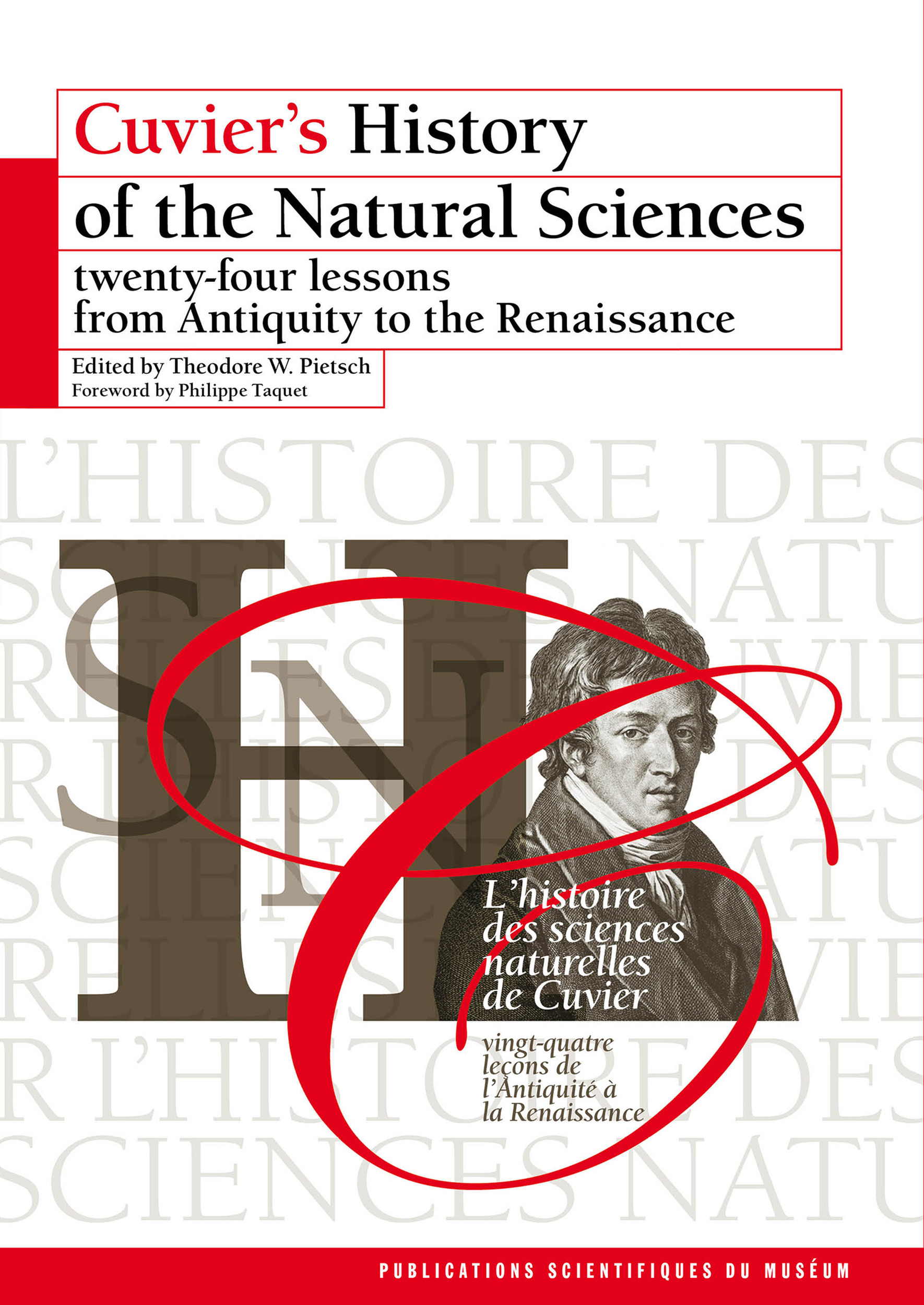 Couverture ebook de Cuvier´s History of the Natural Sciences, de Théodore W. Pietsch