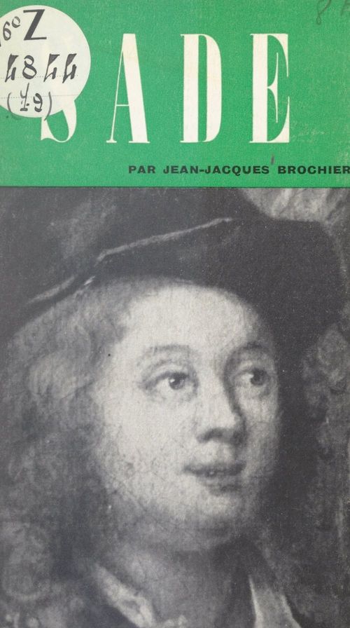 ebook cover of Sade, by Jean-Jacques Brochier