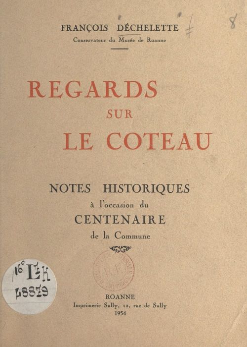 ebook cover of Regards sur Le Coteau, by Francois Dechelette