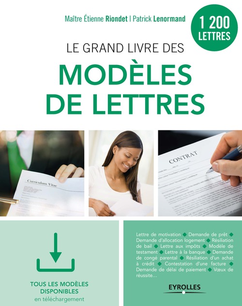 ebook cover of Le grand livre des modèles de lettres, by Patrick Lenormand, Etienne Riondet