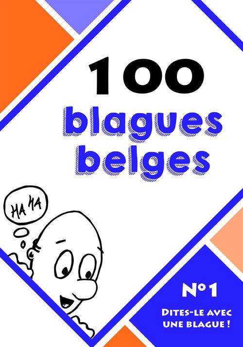 Couverture ebook de 100 blagues belges, de Collectif