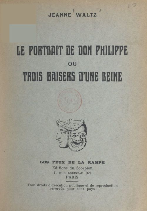 ebook cover of Le portrait de Don Philippe, by Jeanne Waltz