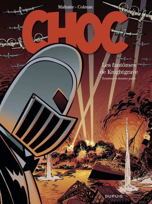 Couverture ebook de Choc - Tome 3 - Les fantômes de Knightgrave -Troisième partie, de Stéphane Colman, Eric Maltaite