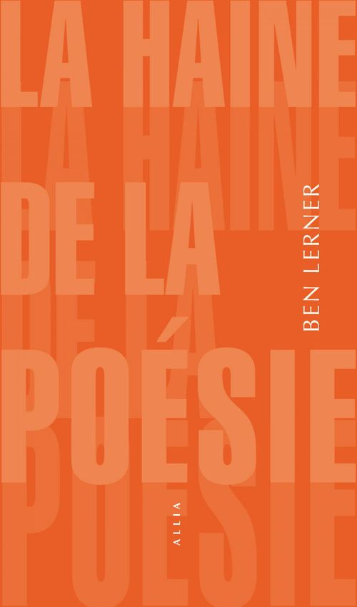 Couverture ebook de La Haine de la poésie, de Ben Lerner