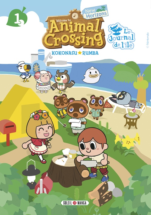 Couverture ebook de Animal Crossing : New Horizons - Le Journal de l'île T01, de Nintendo