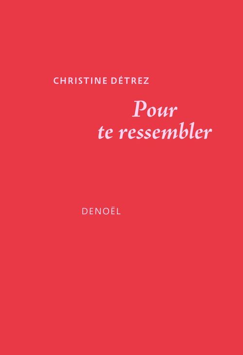 ebook cover of Pour te ressembler, by Christine Détrez