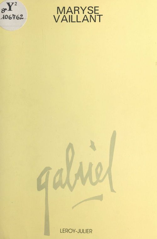 Couverture ebook de Gabriel, de Maryse Vaillant