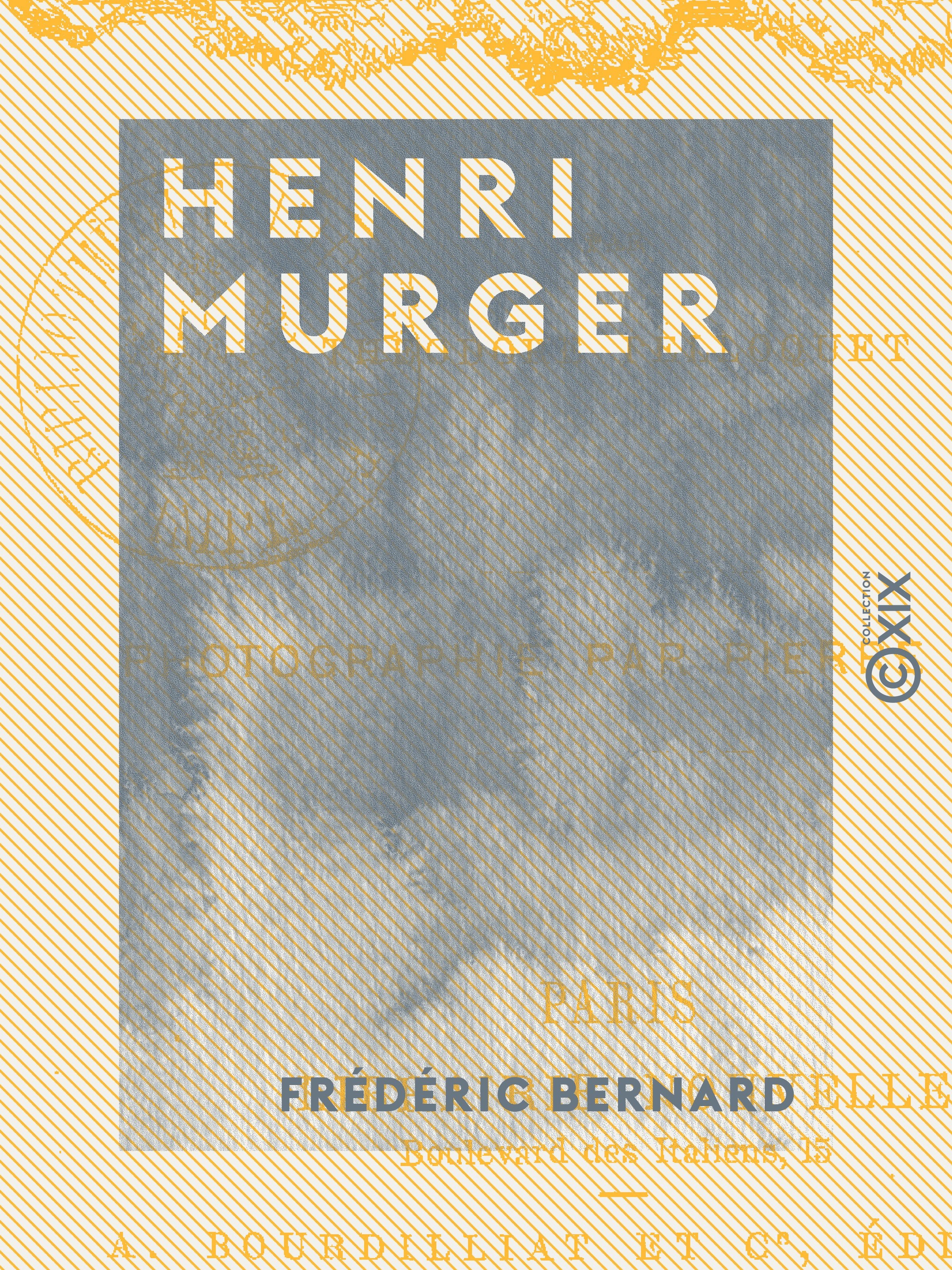 ebook cover of Henri Murger, by Frederic Bernard