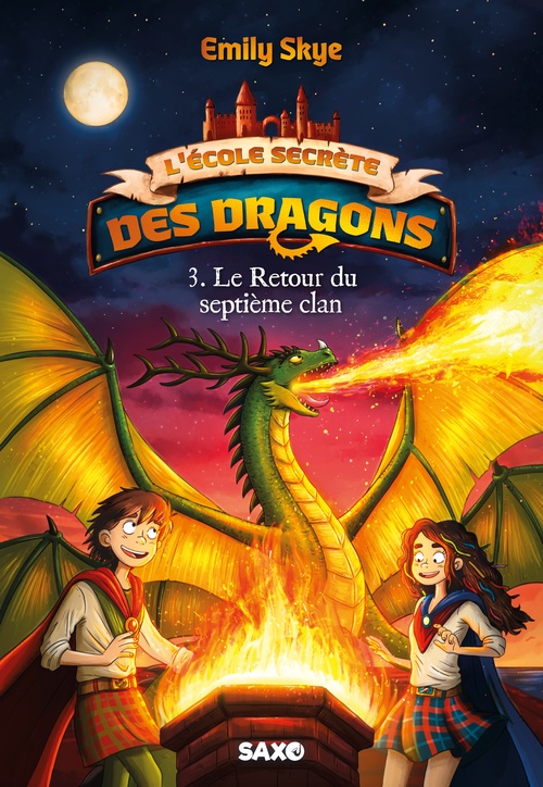 Couverture ebook de L'École secrète des dragons - Tome 03 Le Retour du septième clan (e-book), de Emily Skye