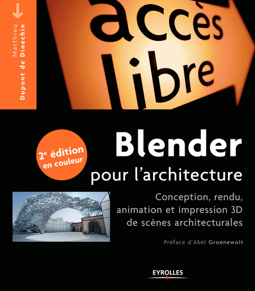 Couverture ebook de Blender pour l'architecture, de Matthieu Dupont de dinechin