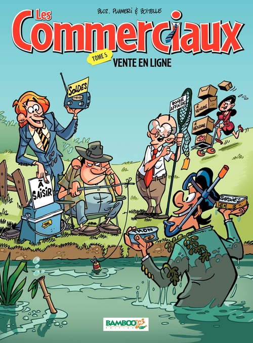 Couverture ebook de Les Commerciaux - Tome 5, de Bloz, Séverine Boitelle, Arnaud Plumeri, Fabrice Colin, Antoine Brivet