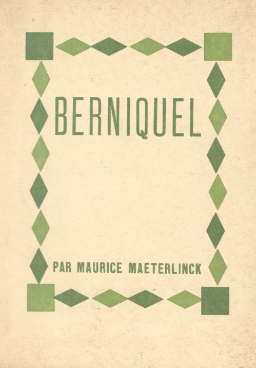 ebook cover of Berniquel, by Maurice Maeterlinck