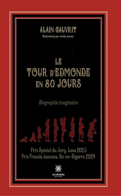 Couverture ebook de Le tour d'Edmonde en 80 jours, de Alain Gauvrit