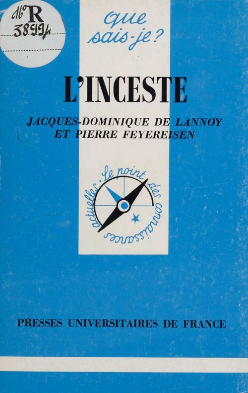 Couverture ebook de L'Inceste, de Pierre Feyereisen, Jacques-Dominique De Lannoy