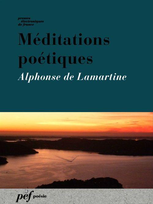 Couverture ebook de Méditations poétiques, de Alphonse de Lamartine