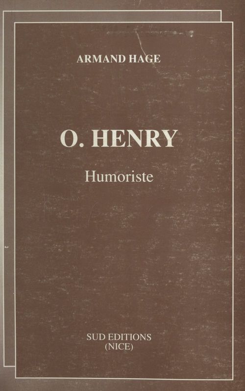 Couverture ebook de O. Henry, humoriste (1862-1910), de Armand Hage