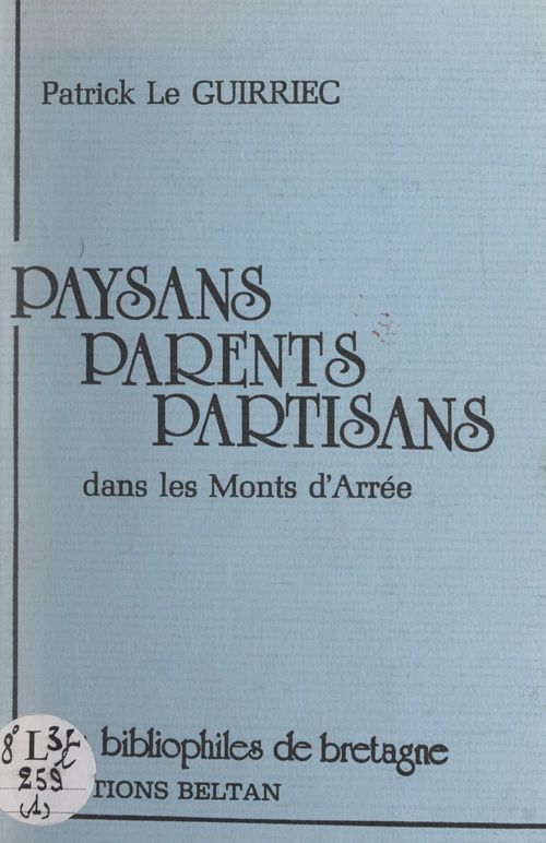 Couverture ebook de Paysans, parents, partisans dans les Monts d'Arrée, de Patrick Le Guirriec