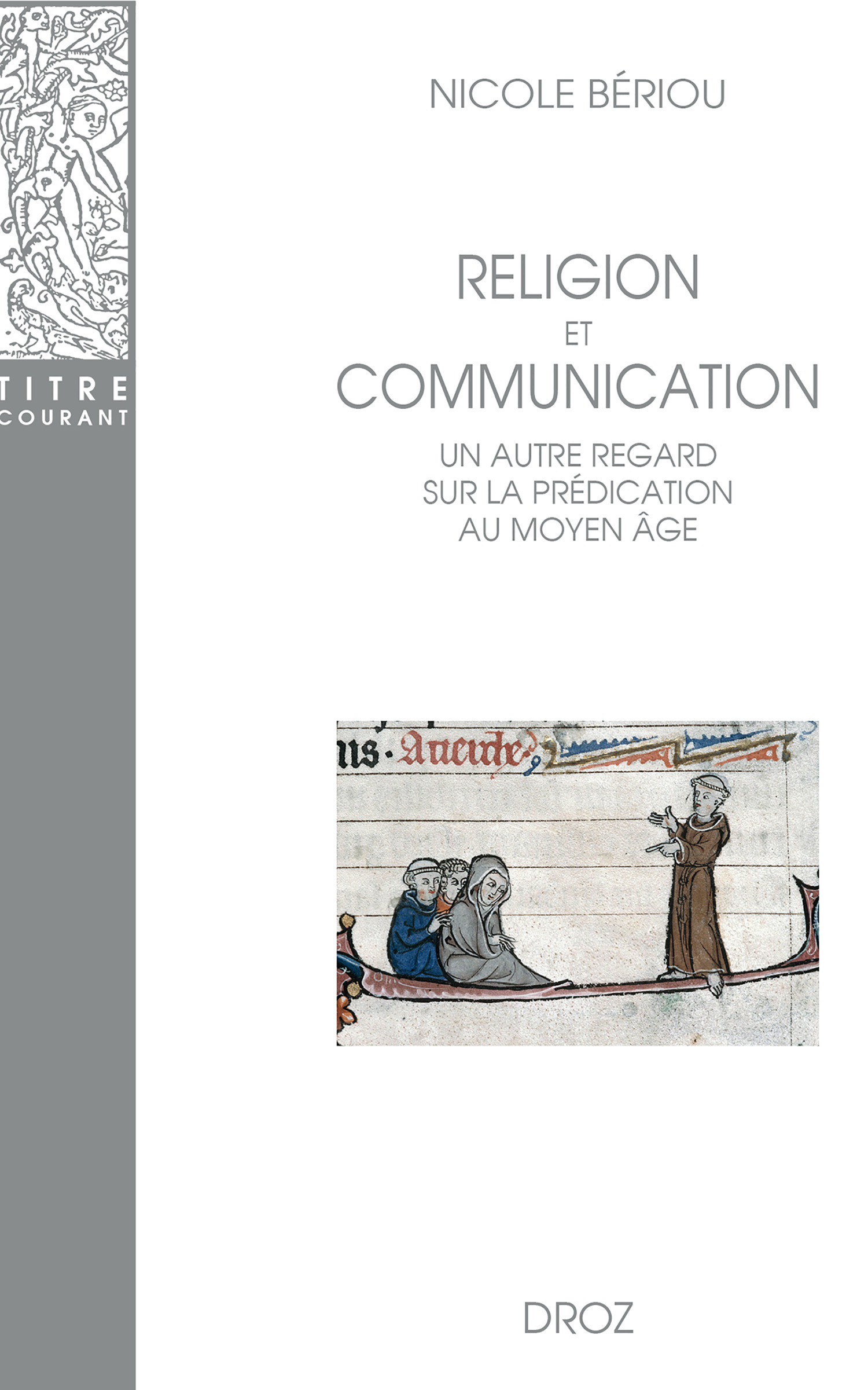 ebook cover of Religion et Communication, by Nicole Bériou