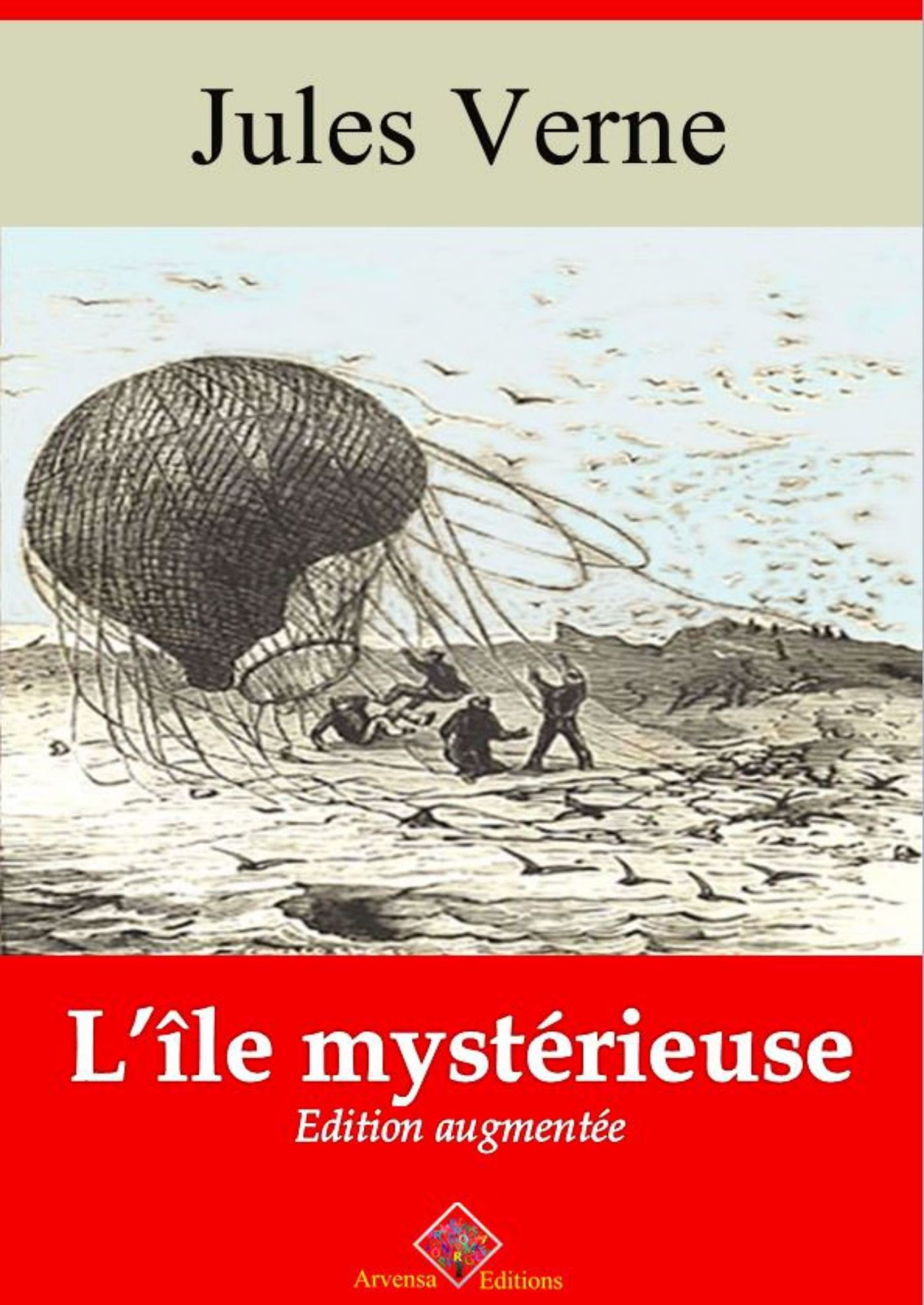 Couverture ebook de L´Île mystérieuse - suivi d'annexes, de Jules Verne